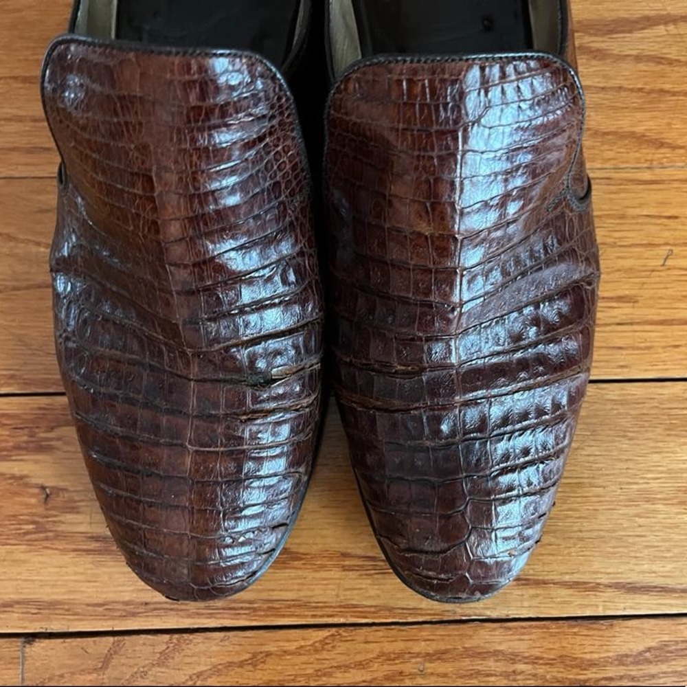 Mens Crocodile leather shoes
